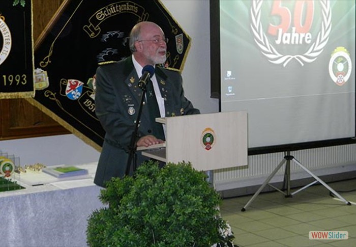 Der Vorsitzende des Schützenvereins Ruppertshain, Rainer Pfaff.