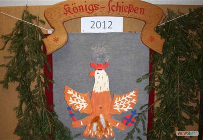 Der Adler für das Jugend Schützenkönig schießen 2012.